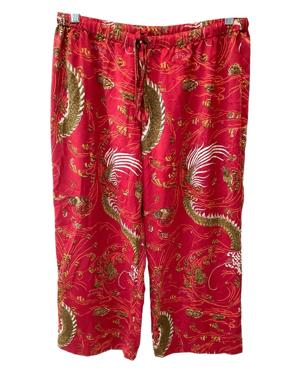 Natori Red Dragon Satin Pajama Set Large - Picture 5 of 9